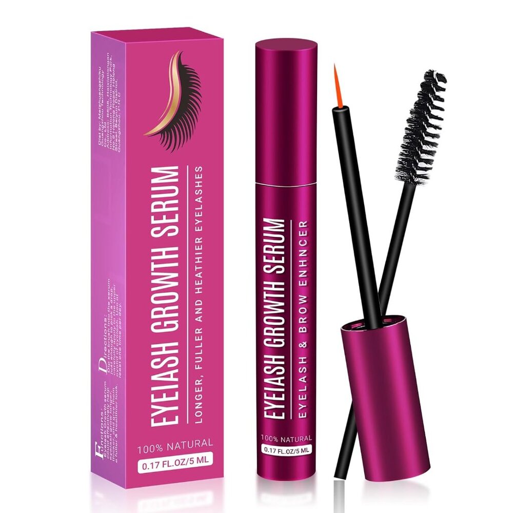 Eyelash Growth Serum, Premium Eyelash Serum & Lash Serum to Grow Lashes, Boost L